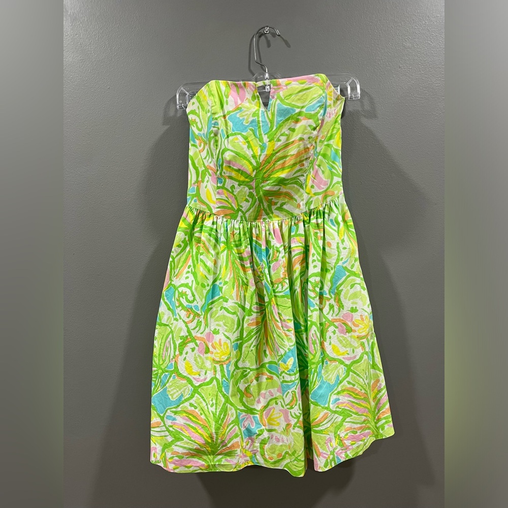 Lilly Pulitzer Multicolor Strapless Dress